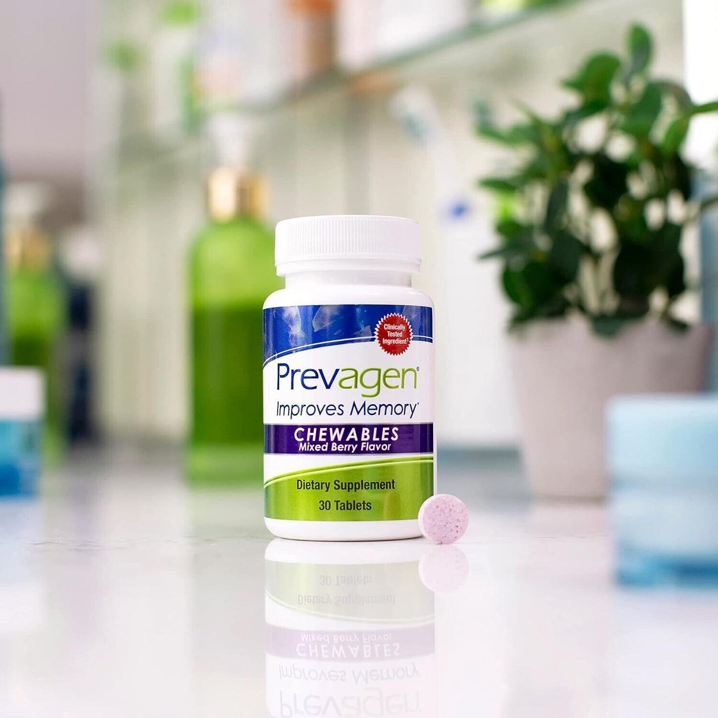 Prevagen Improves Memory REGULAR STRENGTH 10mg - Chewables Mixed Berry - 30 Tabs