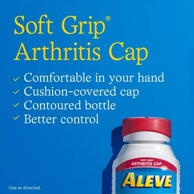 Aleve Soft-Grip Arthritis Cap 270 Caplet 12HR Headache Pain Relief Fever Reducer