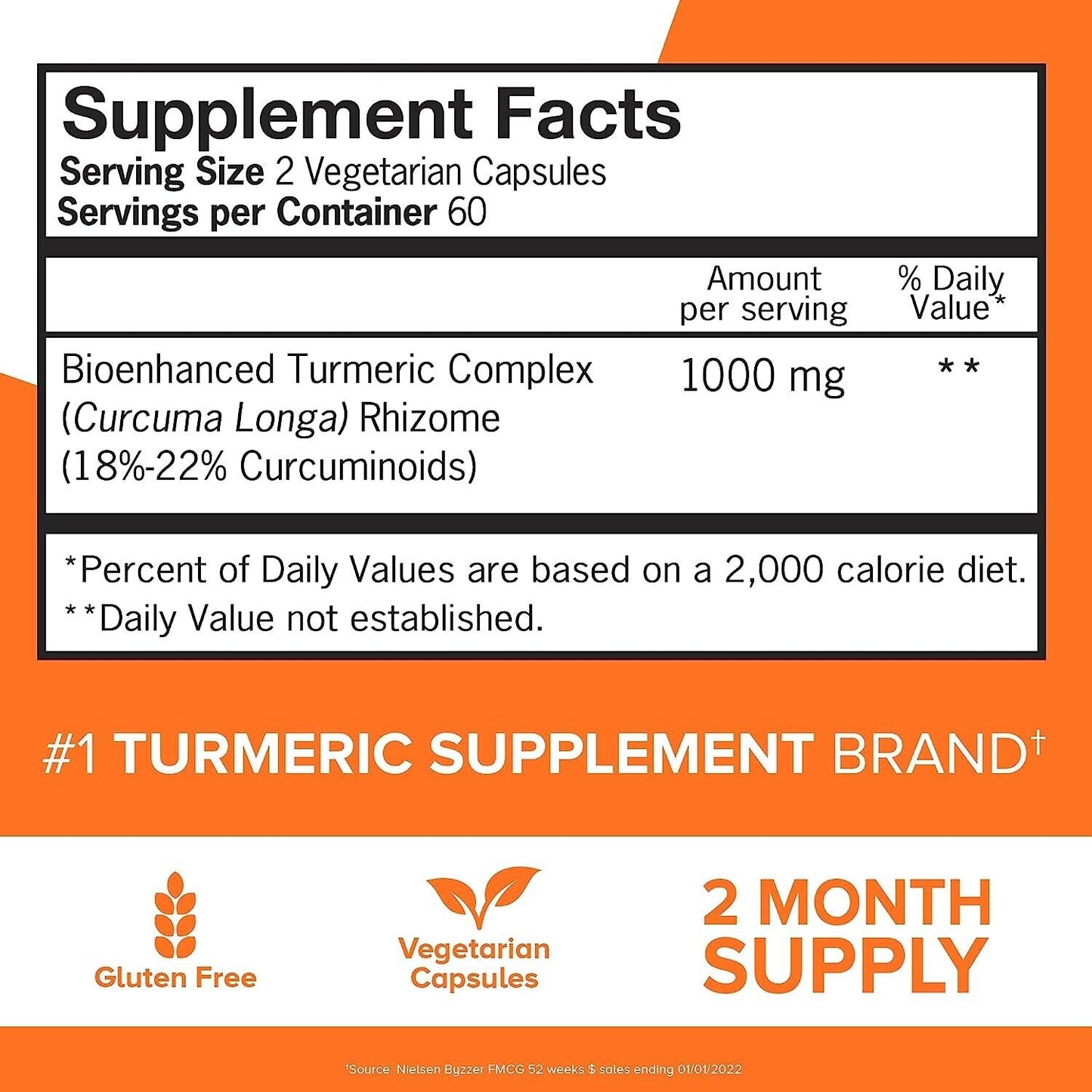 QUNOL EXTRA STRENGTH Turmeric 1000mg Healthy Inflammation Joint Support 120 Caps