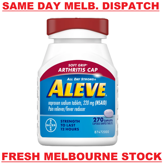Aleve Soft-Grip Arthritis Cap 270 Caplet 12HR Headache Pain Relief Fever Reducer