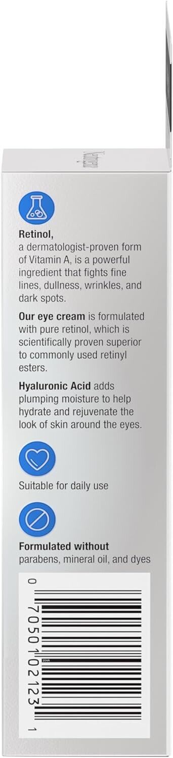 Neutrogena Rapid Wrinkle Repair - Retinol Eye Cream Anti Aging Fine Lines - 14mL