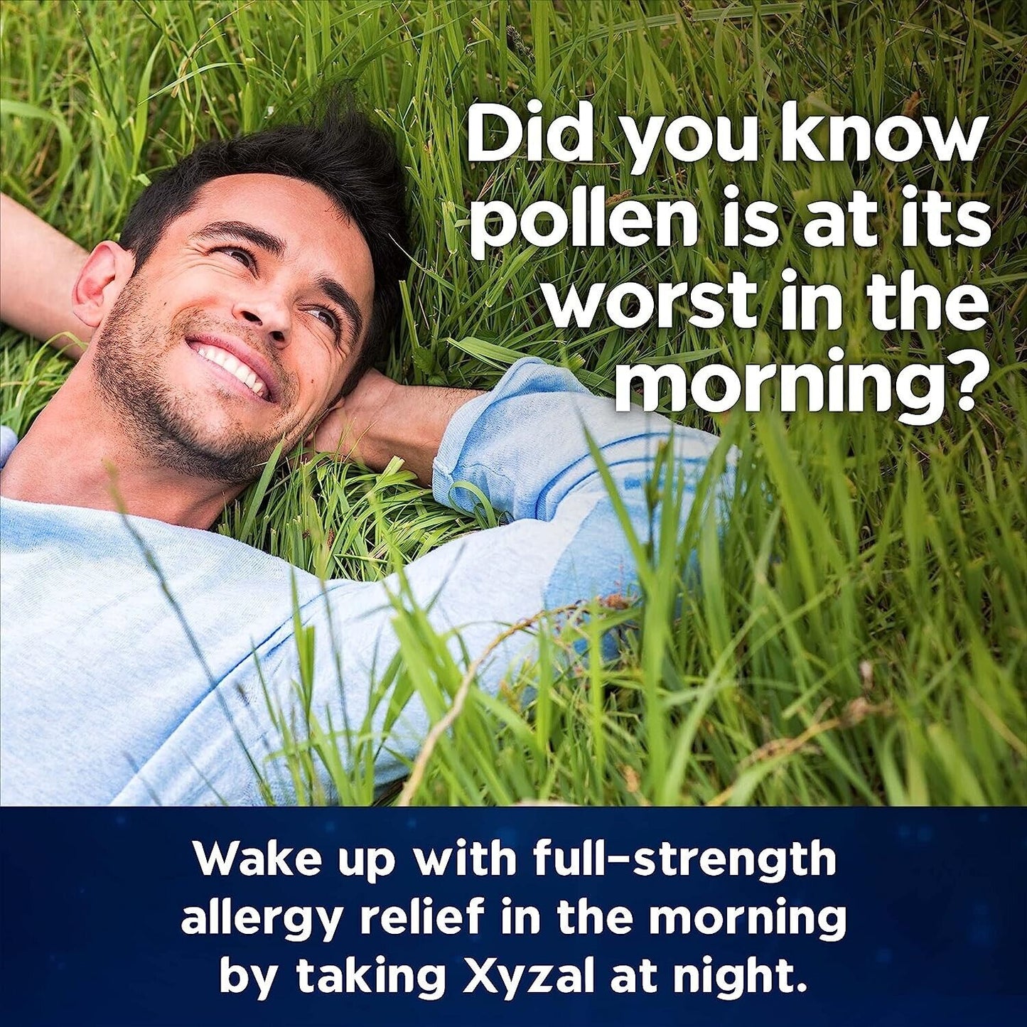 XYZAL ALLERGY 24HR RAPID HAYFEVER RELIEF CETIRIZINE 5MG - 55 TABLETS EXP. 03/25