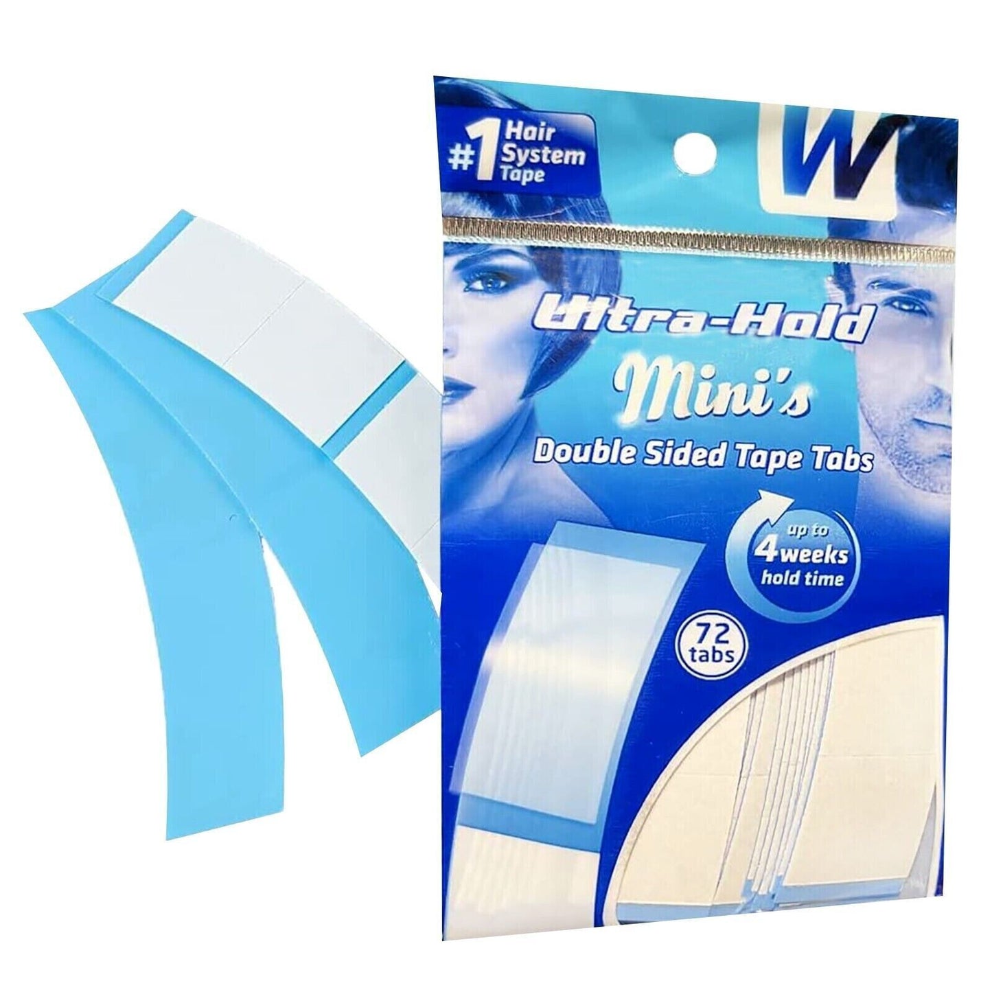 Walker Tape Ultra Hold Minis - Double Sided Hair Tape Tabs Wigs & Hairpiece 72PK