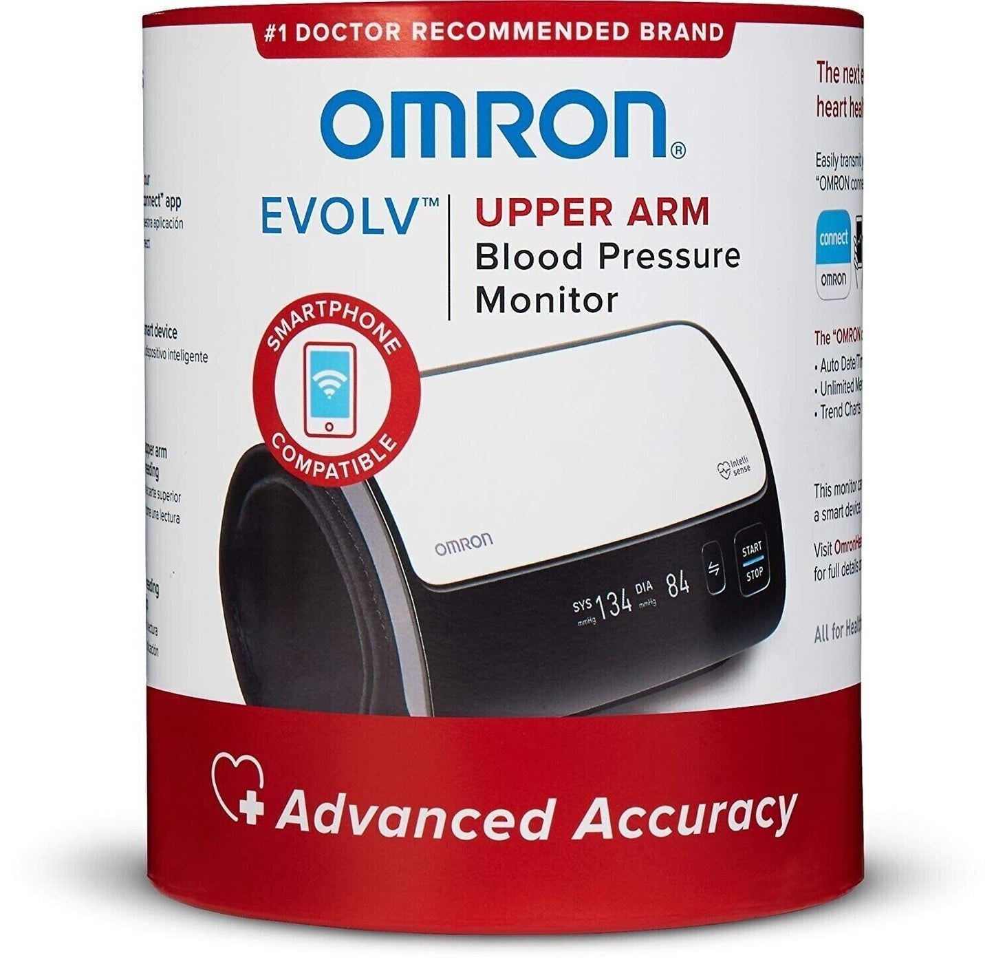 OMRON BP7000 Evolv Bluetooth Wireless Upper Arm Blood Pressure Monitor