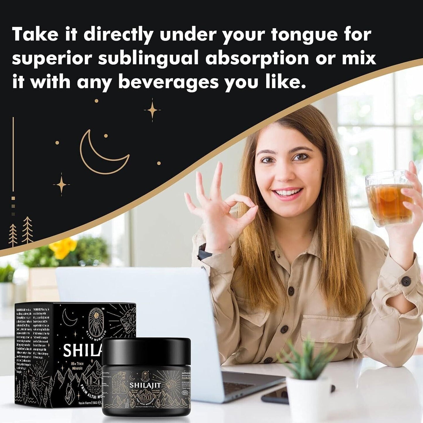 Altay Mummiyo Pure SHILAJIT Resin Healthy Aging Immune Support 50g - 100 Serves