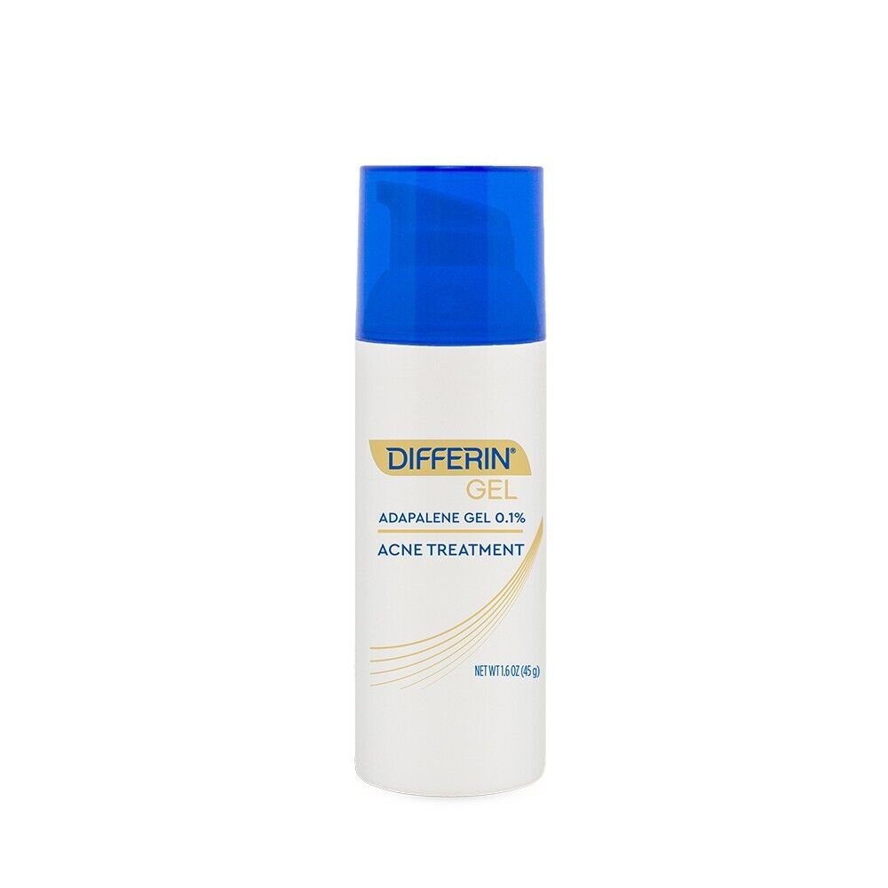 Differin 0.1% Adapalene Gel Maximum Strength Acne Treatment 45g | Pump Bottle