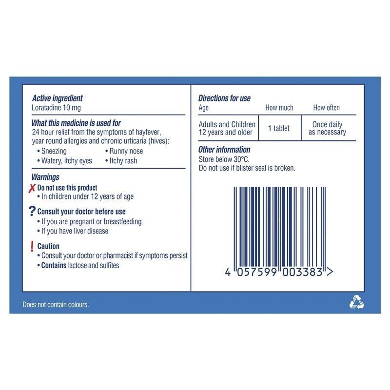 CLARATYNE CLARITIN LORATADINE 10MG 24HR ALLERGY RELIEF 70 TABLETS EXP. 06/2025