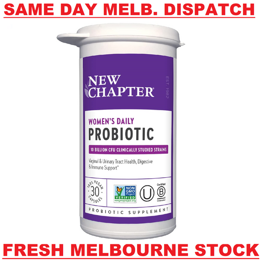 NEW CHAPTER Women's Daily Probiotic 10B-CFU Digestive & Vaginal Health - 30 Caps