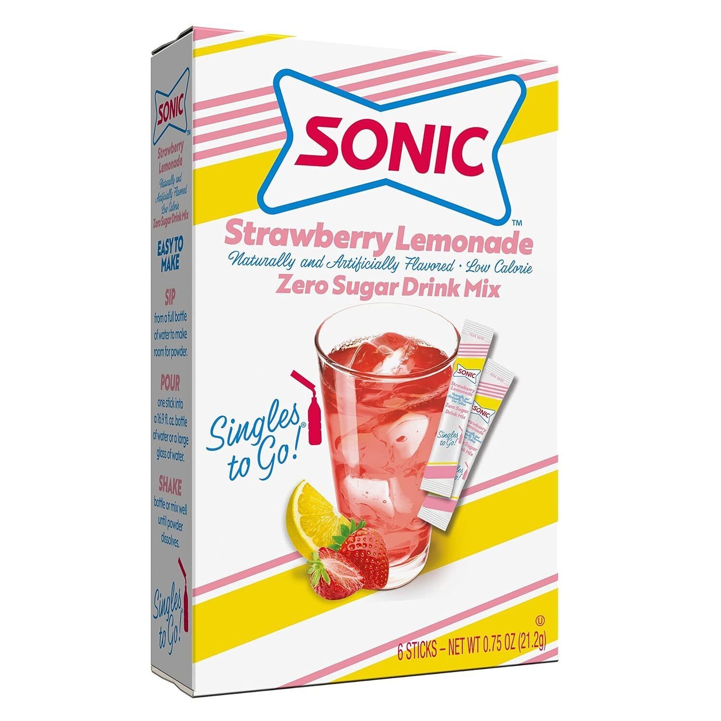 Sonic Drink Mix (sugar free powder) - 4 Flavour Choices - 6 Servings