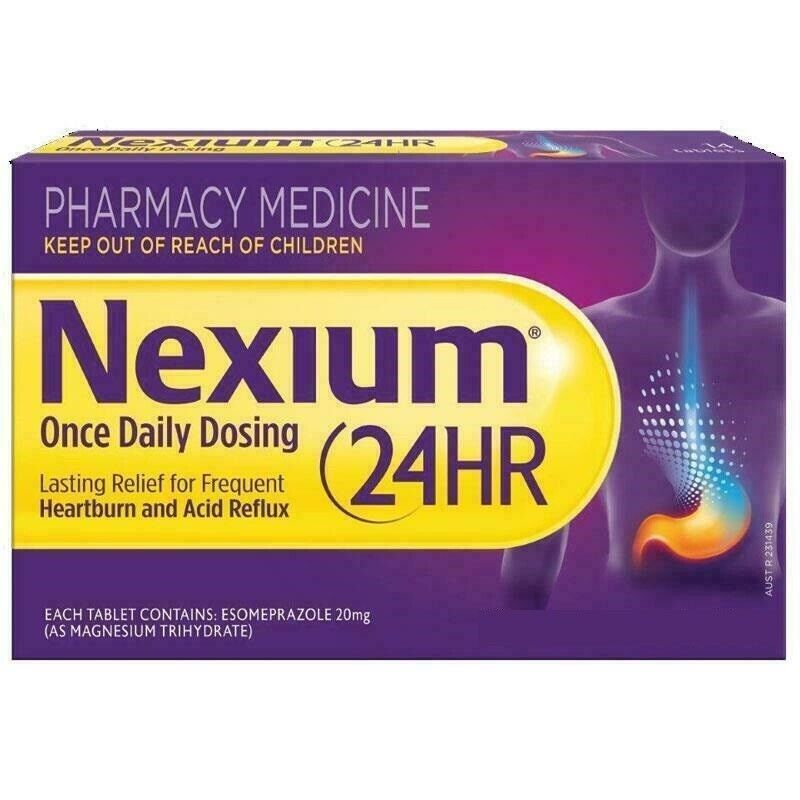 Nexium 24HR Esomeprazole 20mg Heartburn Relief Acid Reducer Reflux - 42 Capsules