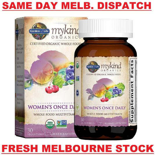 GARDEN OF LIFE mykind Organics WOMENs Once-Daily Whole Food Multivitamin 30 Tabs