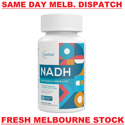 NADH 50mg + Ubiquinol 200mg + D-Ribose 150mg ANTI-AGING FORMULA NAD+ Booster