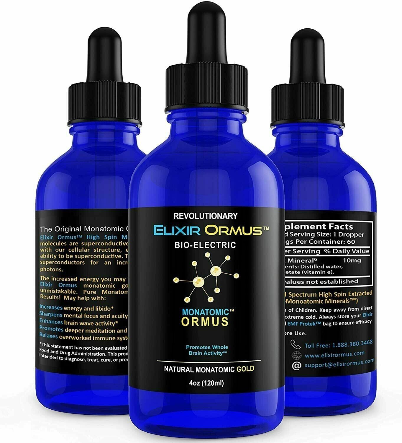MONATOMIC GOLD ORMUS 120ML Manna DNA Repair HEIGHTENED AWARENESS LUCID DREAM