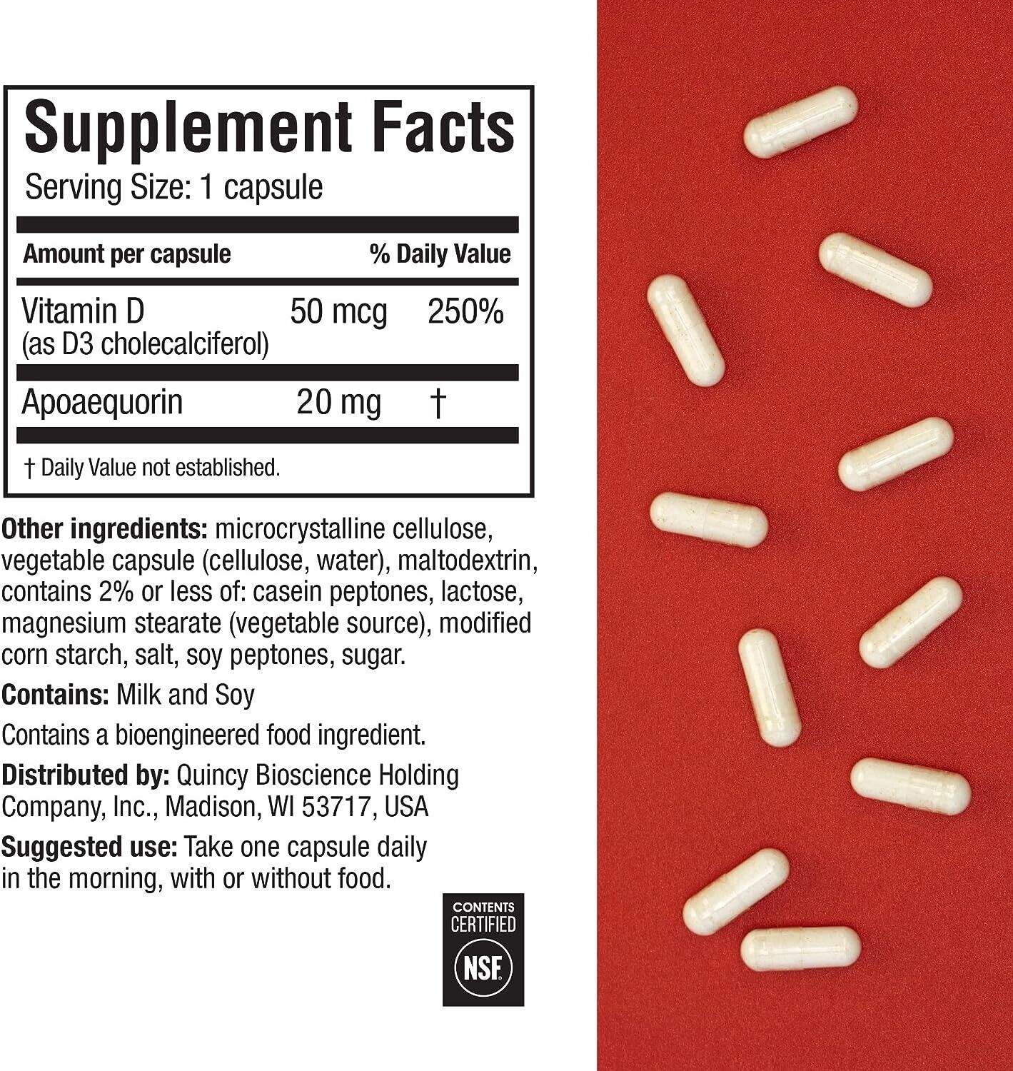 Prevagen Improves Memory - EXTRA STRENGTH 20mg Healthy Brain Function 30 Caps