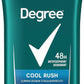 Degree 48H Sweat & Odor Protection Antiperspirant Deodorant COOL RUSH 1/3/5 Pack