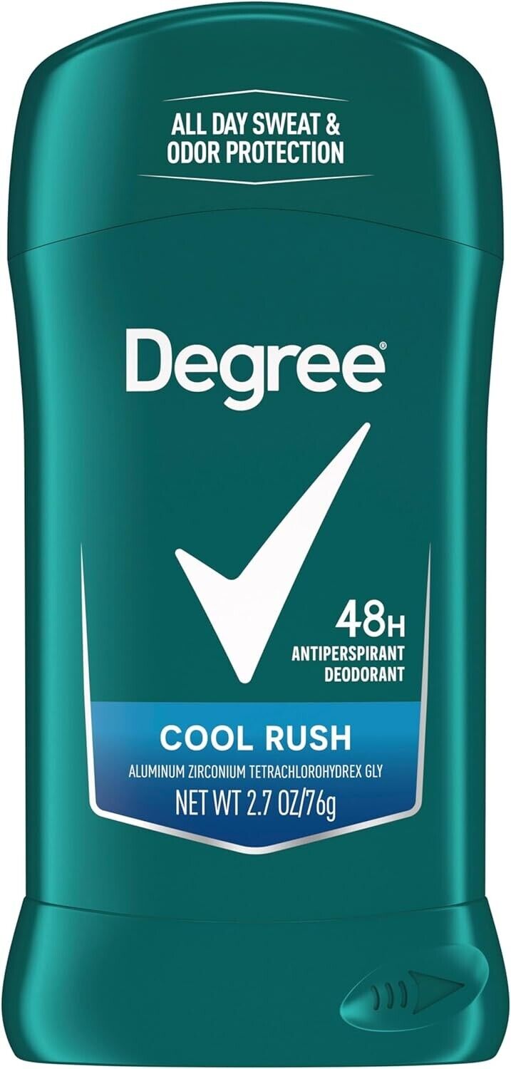 Degree 48H Sweat & Odor Protection Antiperspirant Deodorant COOL RUSH 1/3/5 Pack