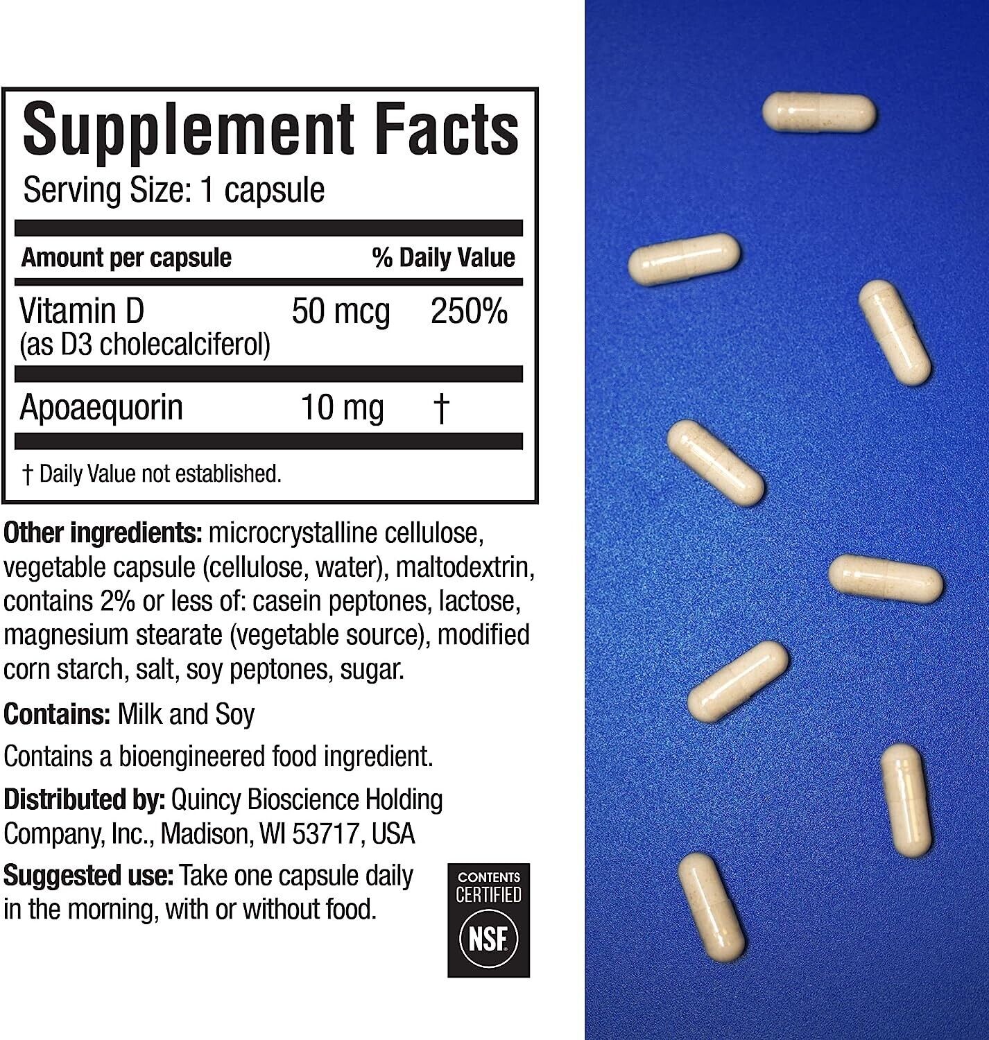 Prevagen Improves Memory - REGULAR STRENGTH 10mg Healthy Brain Function 30 Caps