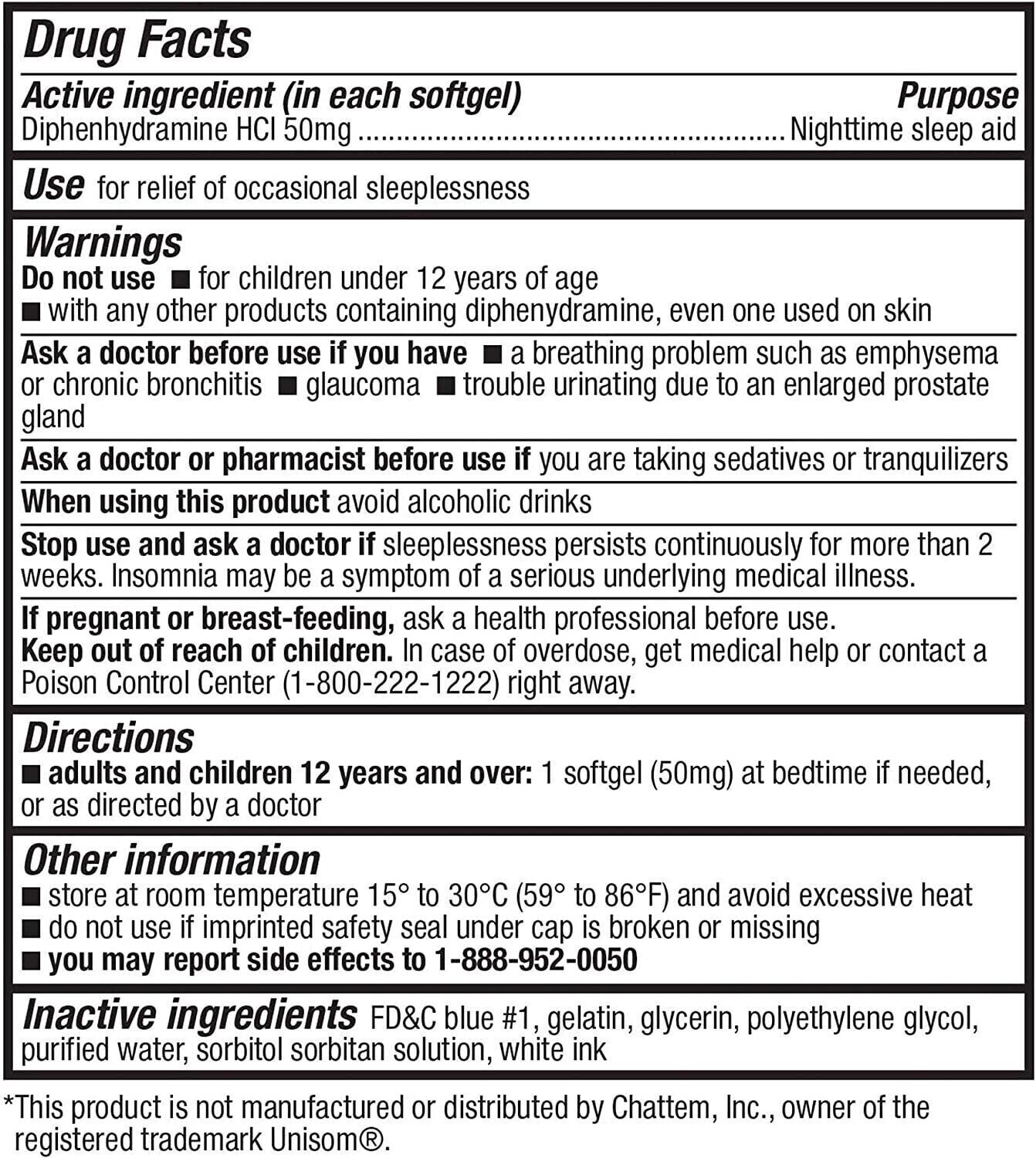 HealthA2Z Sleep Aid 50mg 250 Softgels MELB STOCK - FREE EXPRESS POST Health A2Z - Sleep gels gel sleepgels