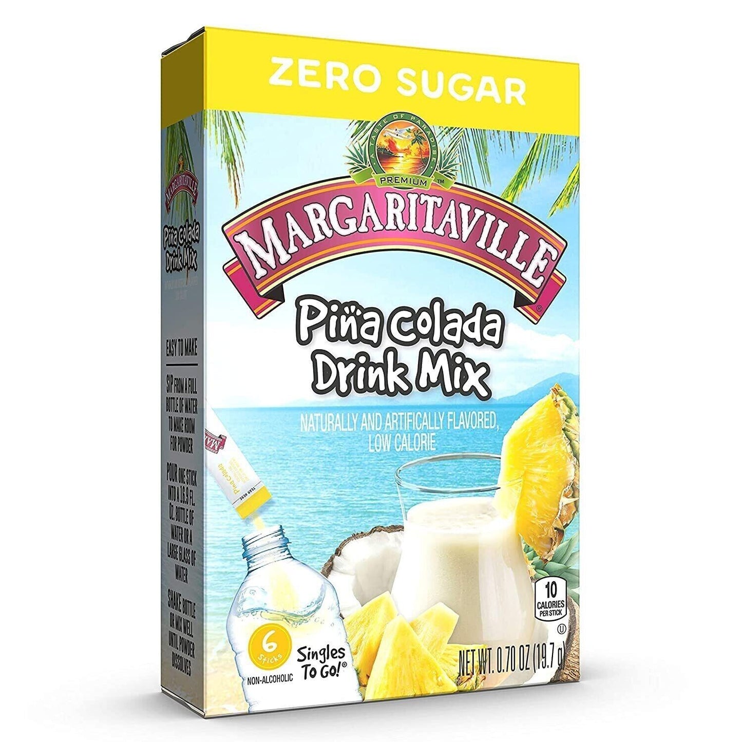 Margaritaville Drink Mix (sugar free powder) - 3 Flavour Choices - 6 Servings