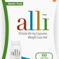 alli Weight Loss Aid 60mg Pill - Diet Slimming Fat Blocker Detox - 60 Capsules