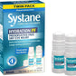 Systane Lubricant Eye Drops HYDRATION PF Preservative-Free Dry Eye Relief 2x10mL