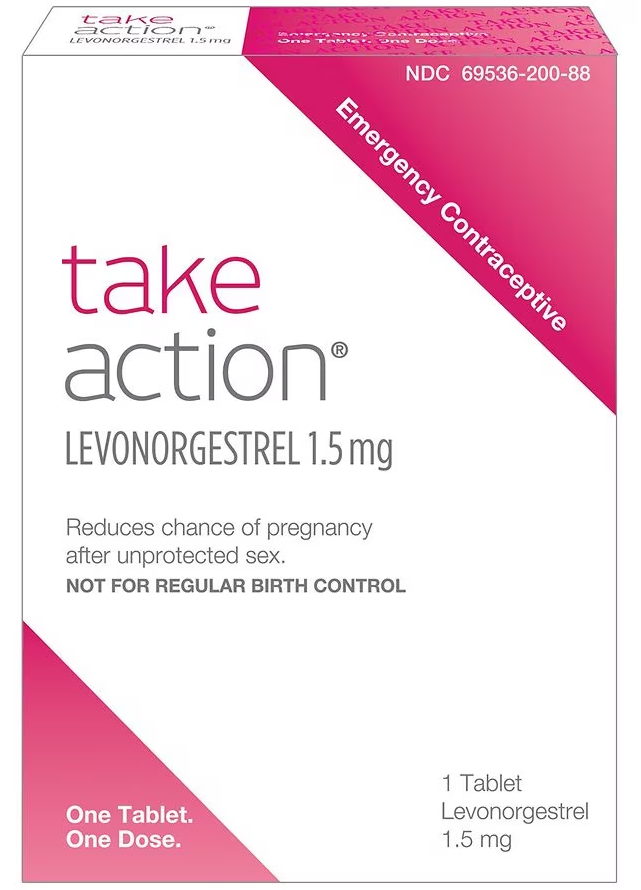 Take Action - Emergency Contraceptive Morning After Pill 72HR 1.5mg - 1 Tablet