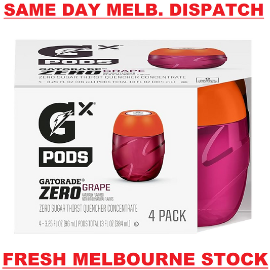 Gatorade Zero GX Pods Electrolyte Concentrate GRAPE - 4 x 96mL (makes 3.5L)