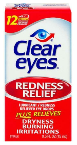 Clear Eyes Lubricant Redness Relief Eye Drops - 15mL - BRAND NEW & SEALED