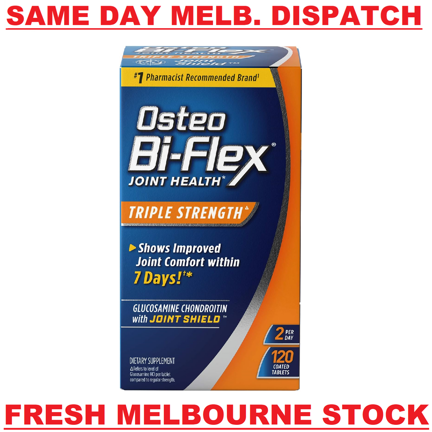 Osteo Bi-Flex Joint Health TRIPLE STRENGTH Vitamin C + Glucosamine HCI 120 Tabs