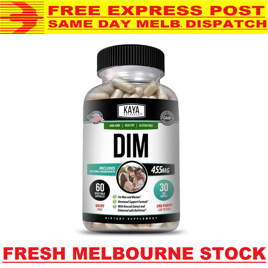 DIM DIINDOLYLMETHANE 455mg MAXIMUM STRENGTH 60 Capsules - FREE EXPRESS POST!