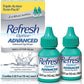 Refresh Optive Advanced Lubricant Eye Drops Triple Action Relief 2 x 10mL Bottle