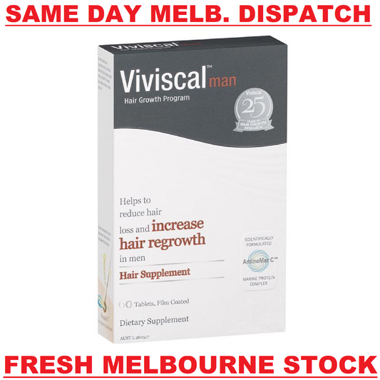 [EXP 06/2025] Viviscal Men's Hair Supplement 60 Tablets Promotes Hair Growth