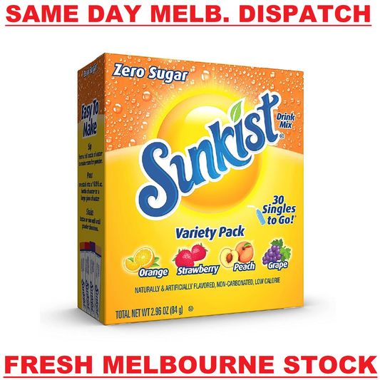 Sunkist SUGAR FREE Drink Mix (4 Mix Flavours) - 30 Servings