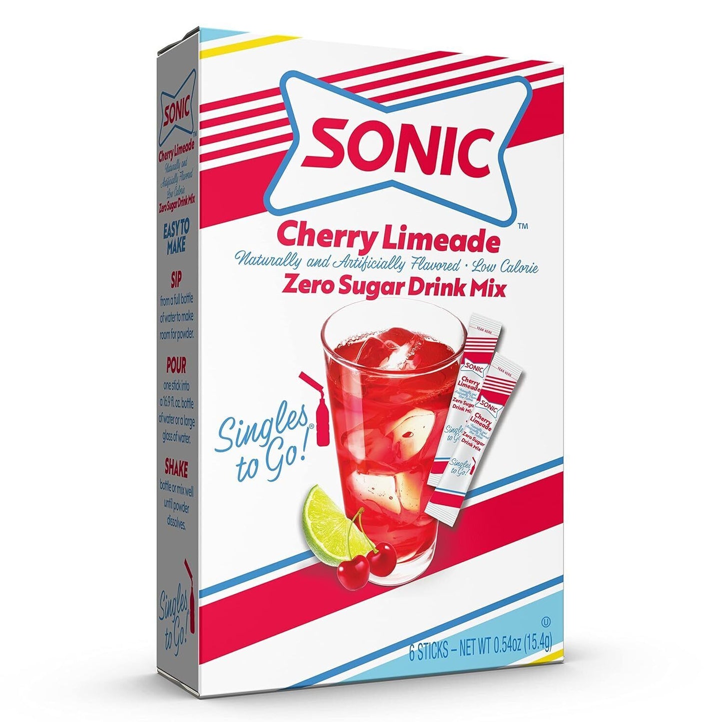Sonic Drink Mix (sugar free powder) - 4 Flavour Choices - 6 Servings