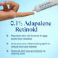 Differin 0.1% Adapalene Gel Maximum Strength Acne Treatment 15g | Pump Bottle