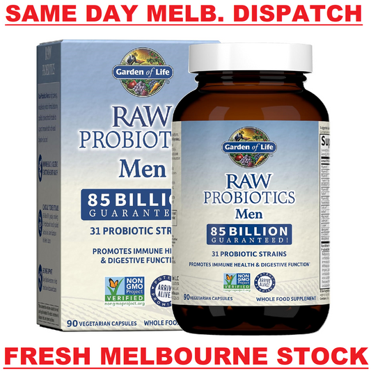 GARDEN OF LIFE - RAW PROBIOTICS MEN - Prostate, Heart & Digestive Health 90 Caps
