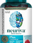 NEURIVA Brain Health Plus Cognitive Focus Memory Support 50 Gummies - Strawberry