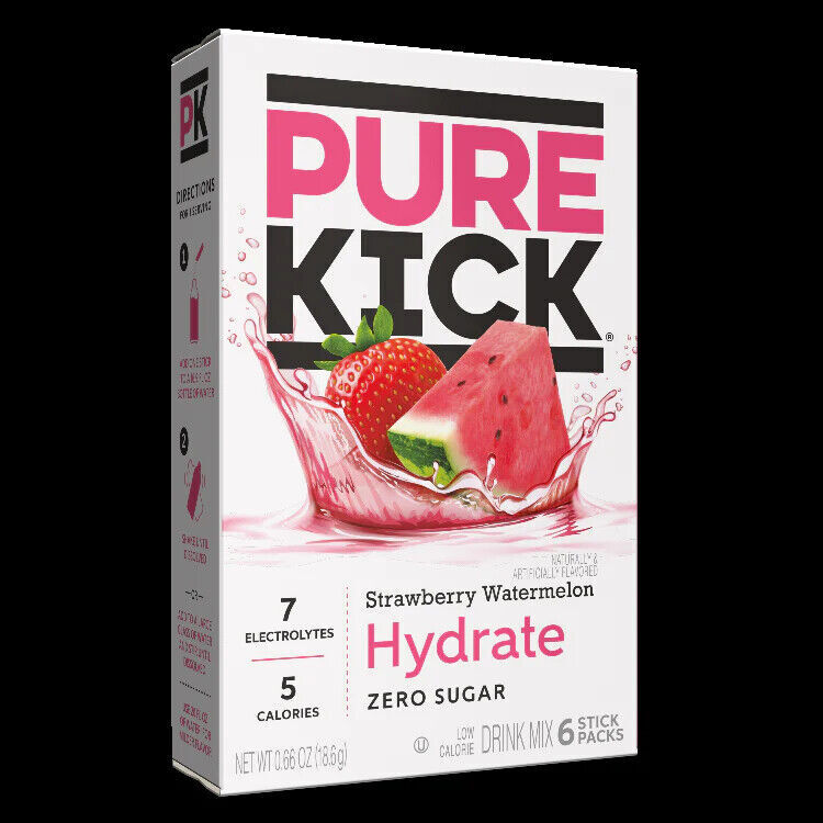 Pure Kick Electrolyte & Energy Drink- Sugar Free- 6 Servings - 8 Flavours