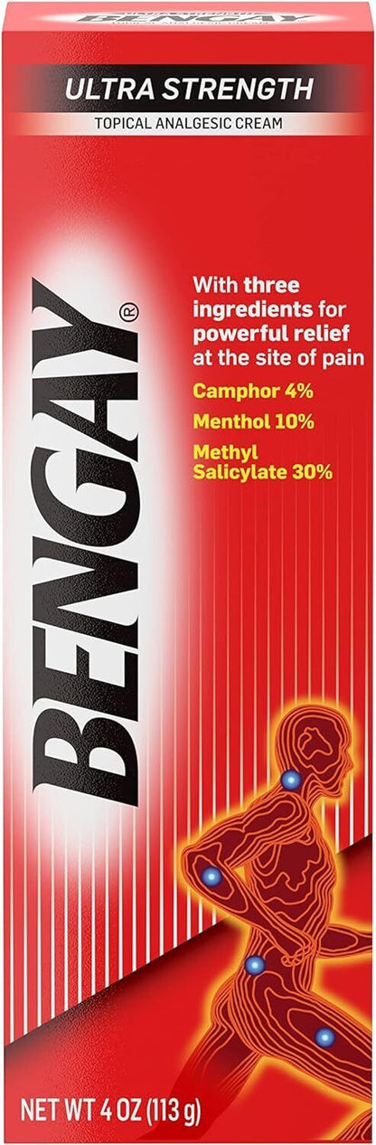 Ultra Strength Bengay Topical Back Pain Relief Cream 113g / 226g - EXP 01.26