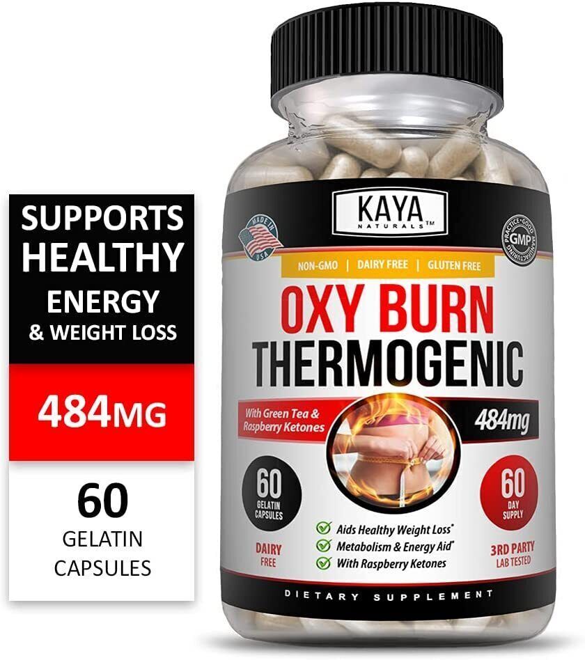 OXY BURN Thermogenic Fat Burner OxyXtreme OxyShred Lipo Diet Weight Loss 60 Caps