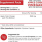 Apple Cider Vinegar Capsules with Mother 1600mg 120 Caps Weight Loss Supplement