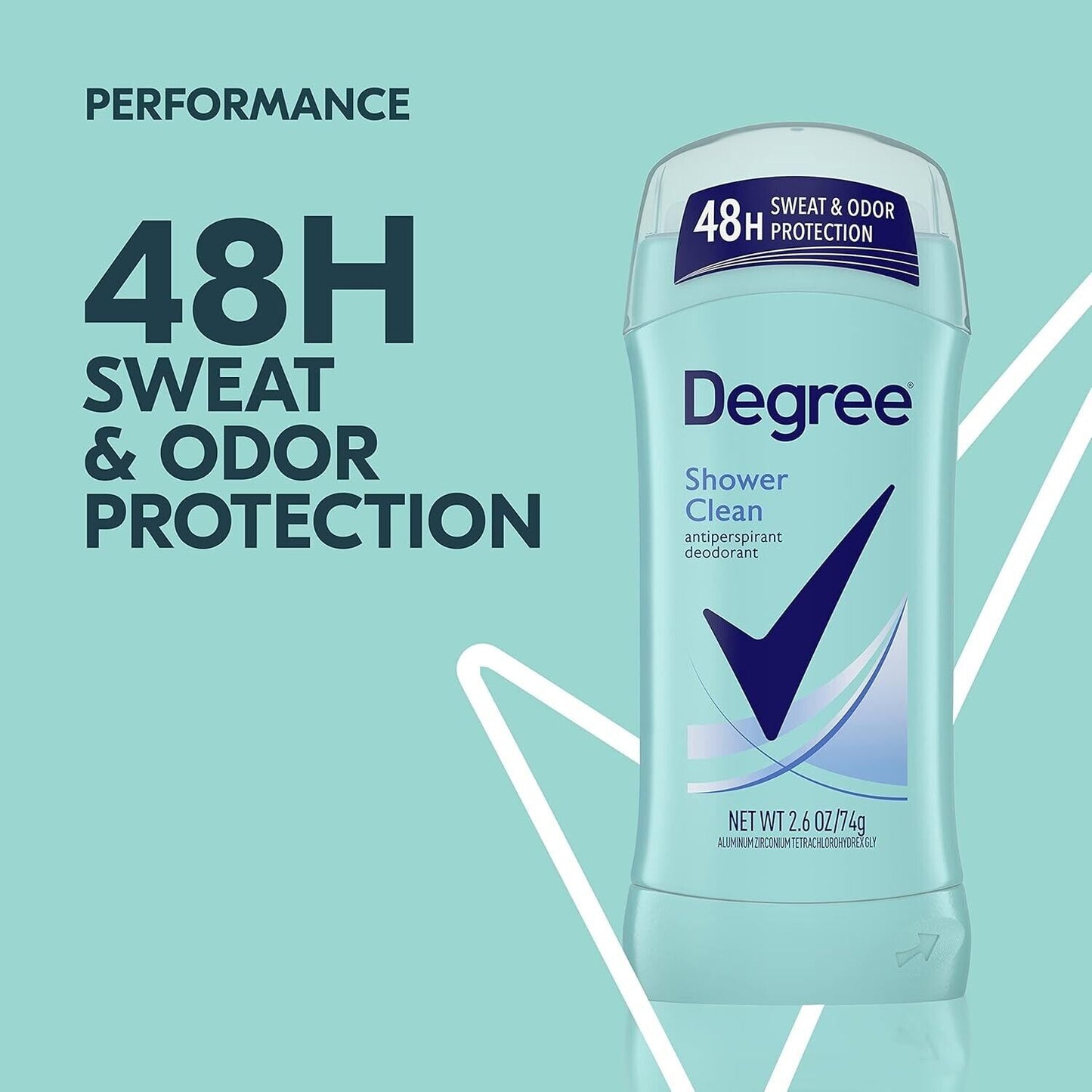 Degree for Women 48H Protection Antiperspirant Deodorant SHOWER CLEAN 1/3/5 Pack