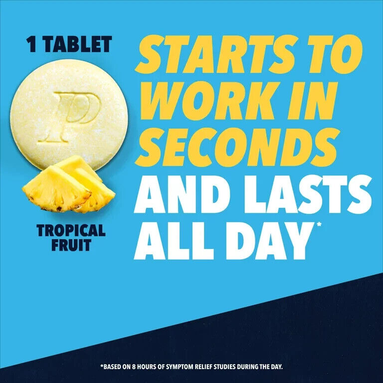 PEPCID Complete Famotidine 10mg Acid Reducer + Antacid 50 Chew Tablets Tropical