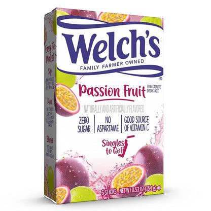 Welch's Drink Mix (sugar free powder) - 4 Flavour Choices - 6 Servings