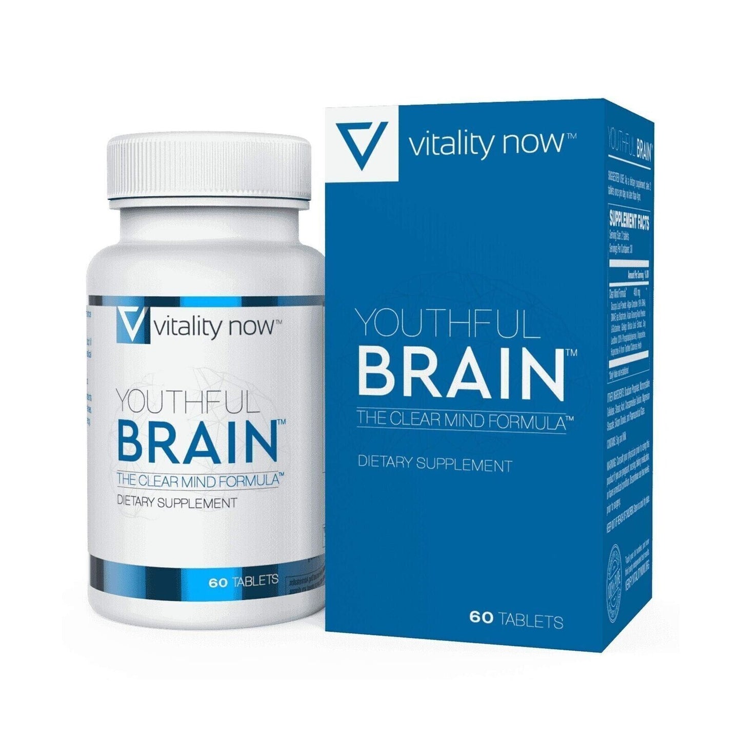Youthful Brain Memory & Brain Health Support Supplement Doctor Formulated 60 Tab