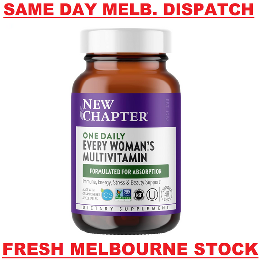 NEW CHAPTER One Daily Every WOMAN'S Multivitamin Stress & Beauty Support 48 Tabs