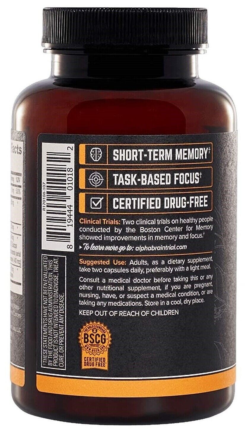 ONNIT Alpha BRAIN 90 Capsules GPC Huperzine Joe Rogan JRE - FREE EXPRESS POST!