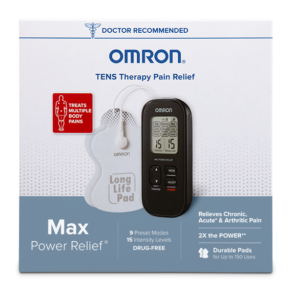 Omron Electronic Nerve Stimulator MAX Power with LCD Screen (PM500) TENS Therapy