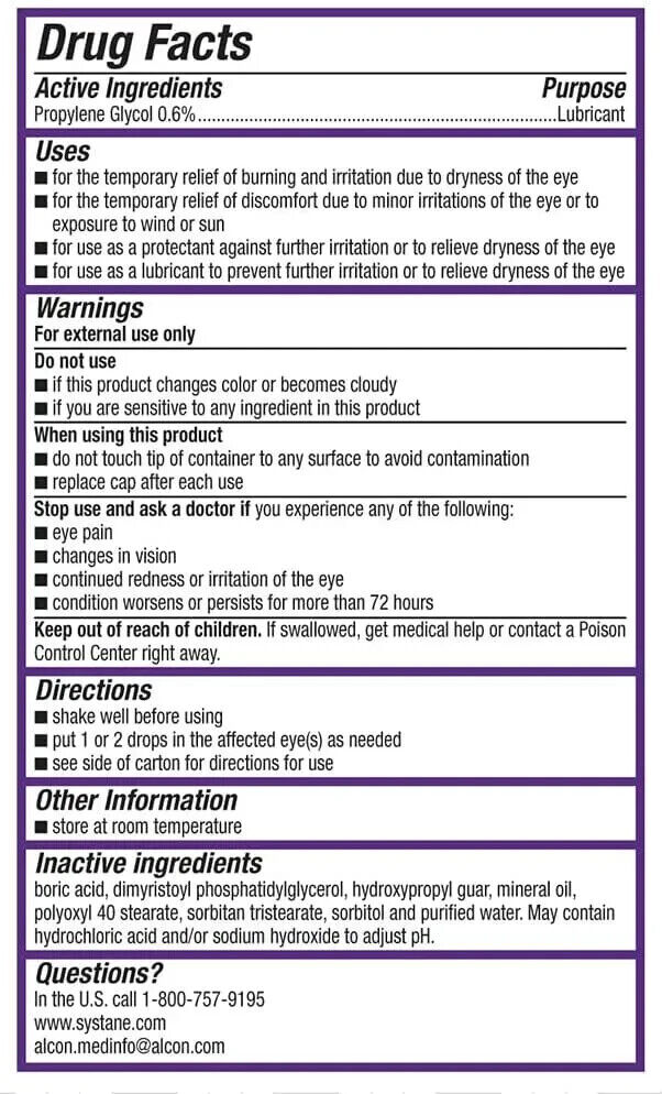 Systane Lubricant Eye Drops Complete PF Preservative-Free Dry Relief 2x10mL 2PK