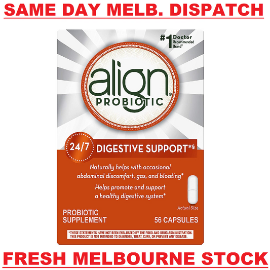 Align Probiotic Supplement 1-Billion CFU Daily Digestive Health Support 56 Caps